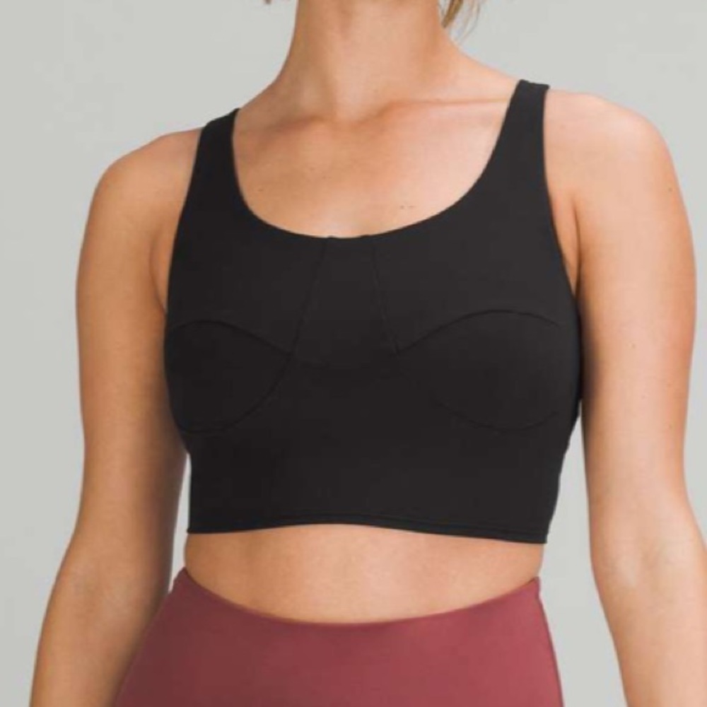 Lululemon nulu front darting yoga Bra size 8 black